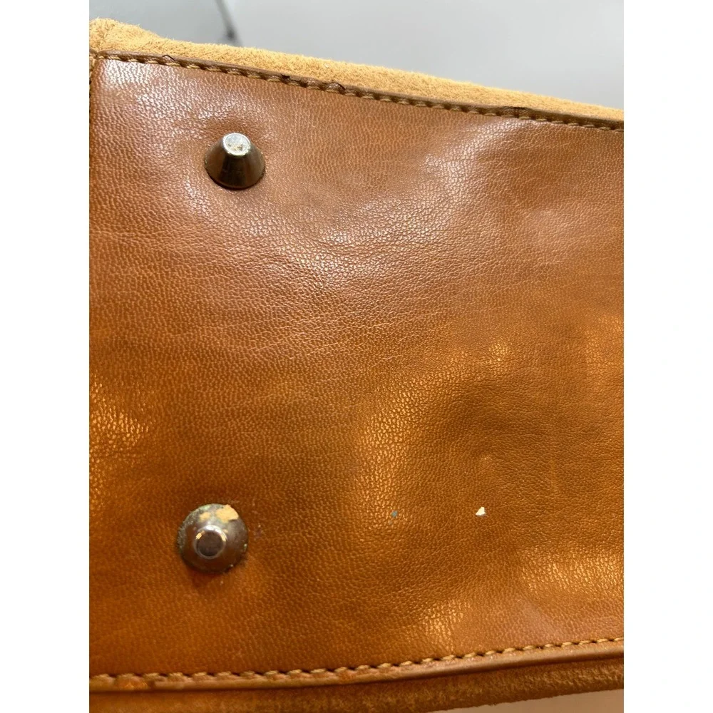 Tod's Brown Suede Leather Handbag Satchel Made in‎ Italy